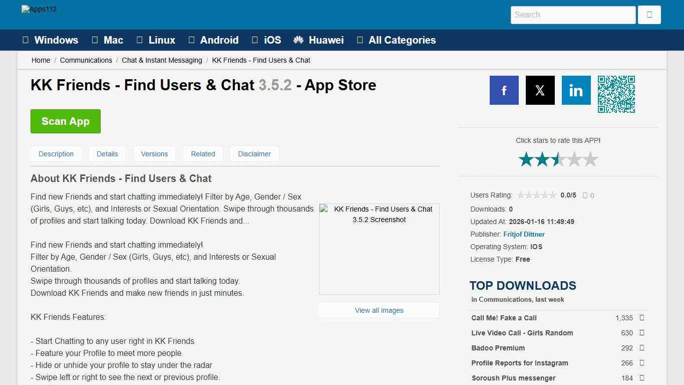 KK Friends - Find Users & Chat - Download