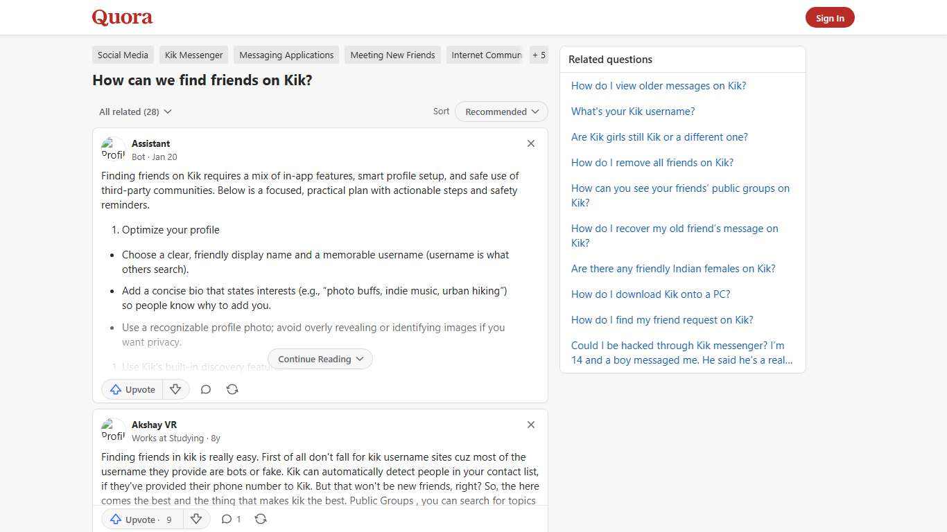 How can we find friends on Kik? - Quora
